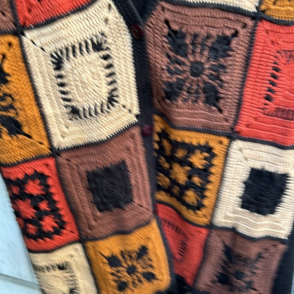 Vintage 90s Rafaella Crocheted Square Vest - Picture 7 of 7